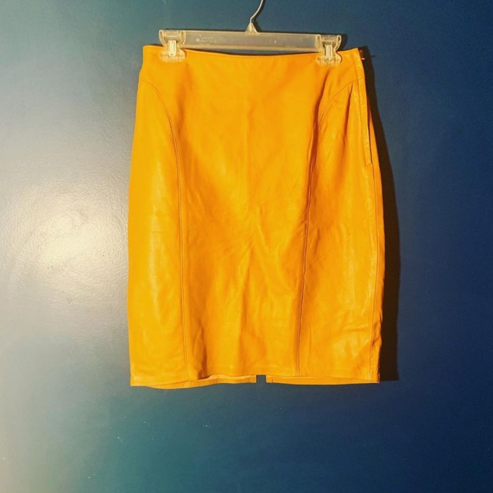Leather Pencil Skirt